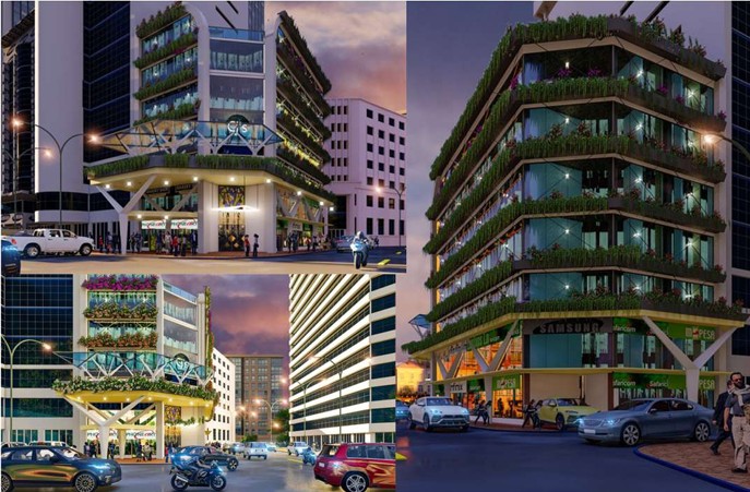 The Diamond Building Architectural Rendering